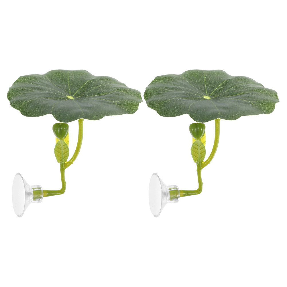 2Pcs Premium Simulation Lotus  - Aquarium Fish Hiding Spot 评论和价格