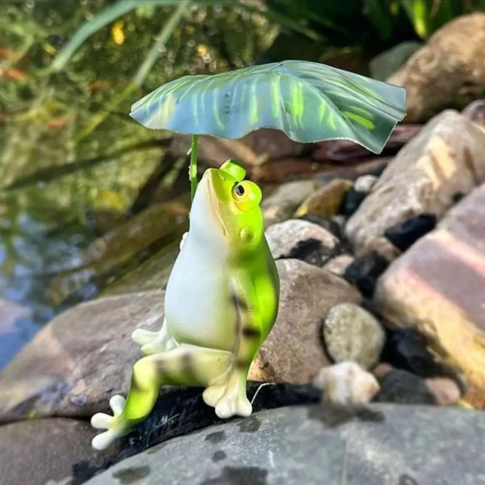 Cartoon Resin Frog Figurine Cr - Aquarium Fish Gallery 评论和价格