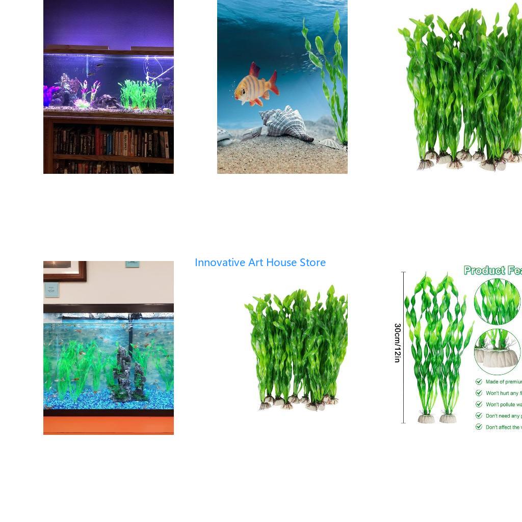 E1PC 10x Artificial Green Aqua - Aquarium Fish Hiding Spot 评论和价格