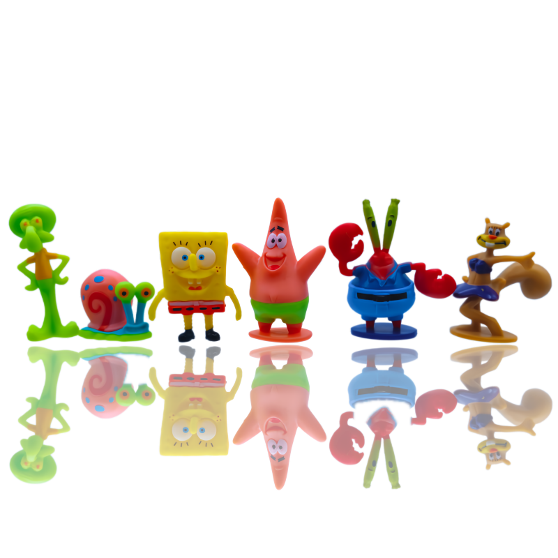 6pcs SpongeBob Fish Tank Decor - Aquarium Fish Gallery 评论和价格