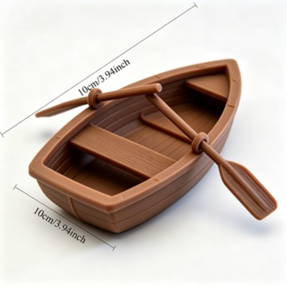 Mini Double Oar Wooden Boat Aq - Aquarium Fish Quarantine 评论和价格