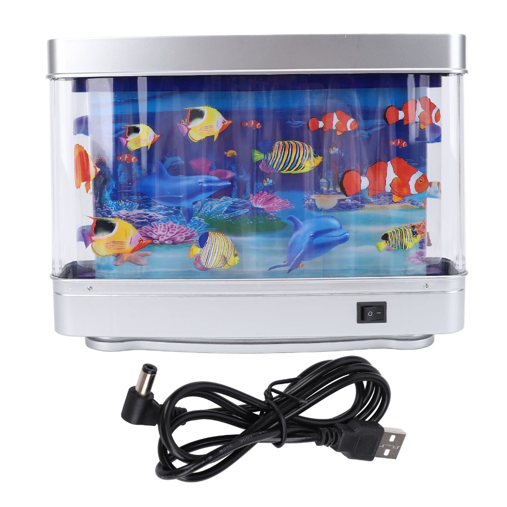 ​Relaxing​ LED Fake Fish Tank  - Aquarium Fish Exotic 评论和价格