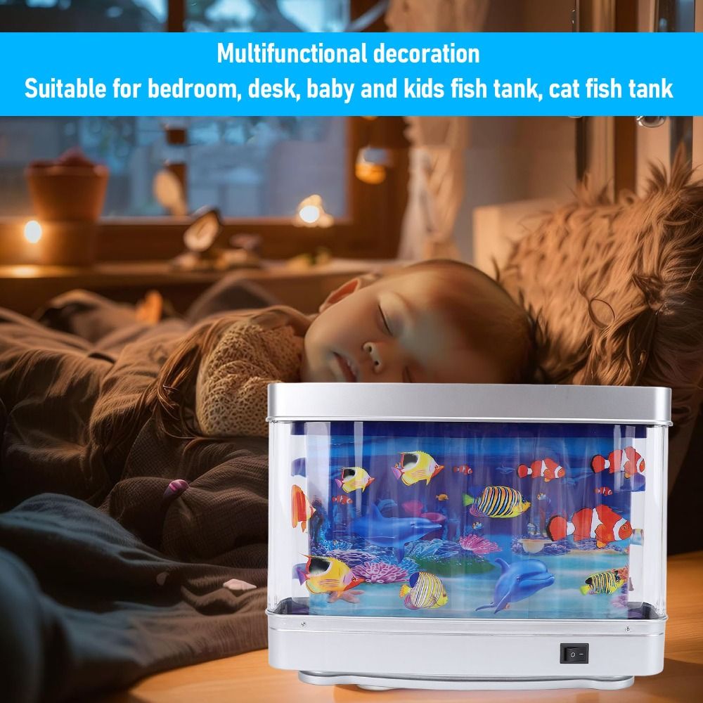 ​Relaxing​ LED Fake Fish Tank  - Aquarium Fish Exotic 评论和价格