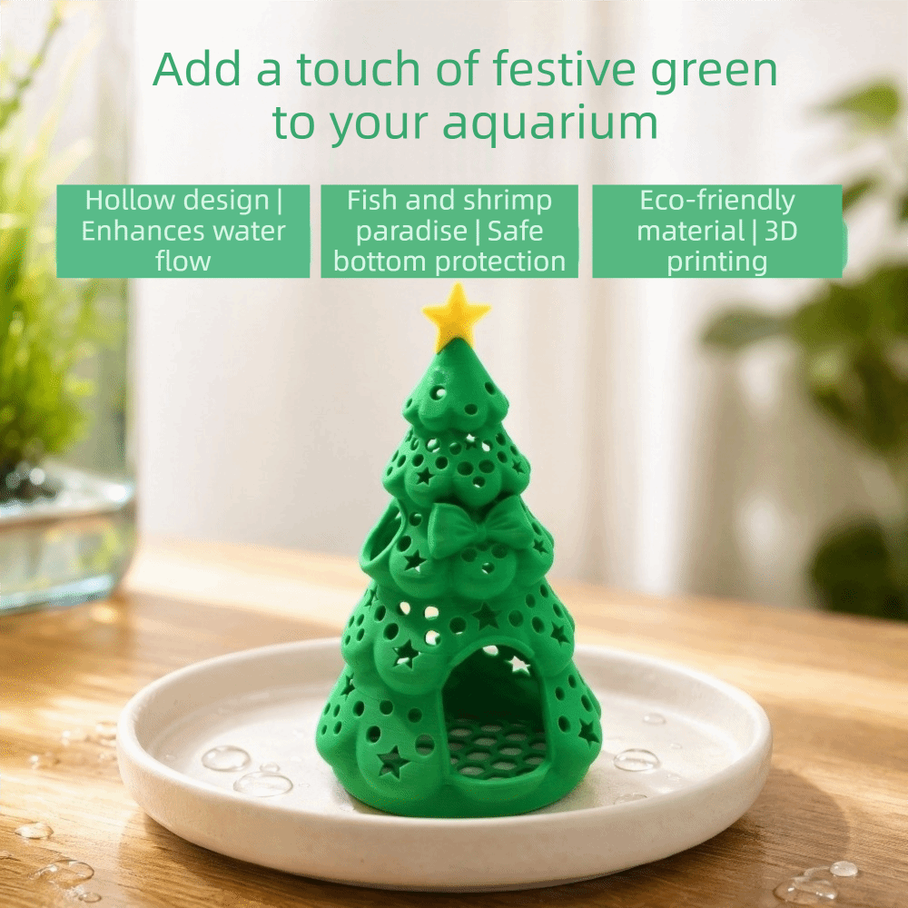 3D Printed Christmas Aquarium  - Aquarium Fish Hiding Spot 评论和价格