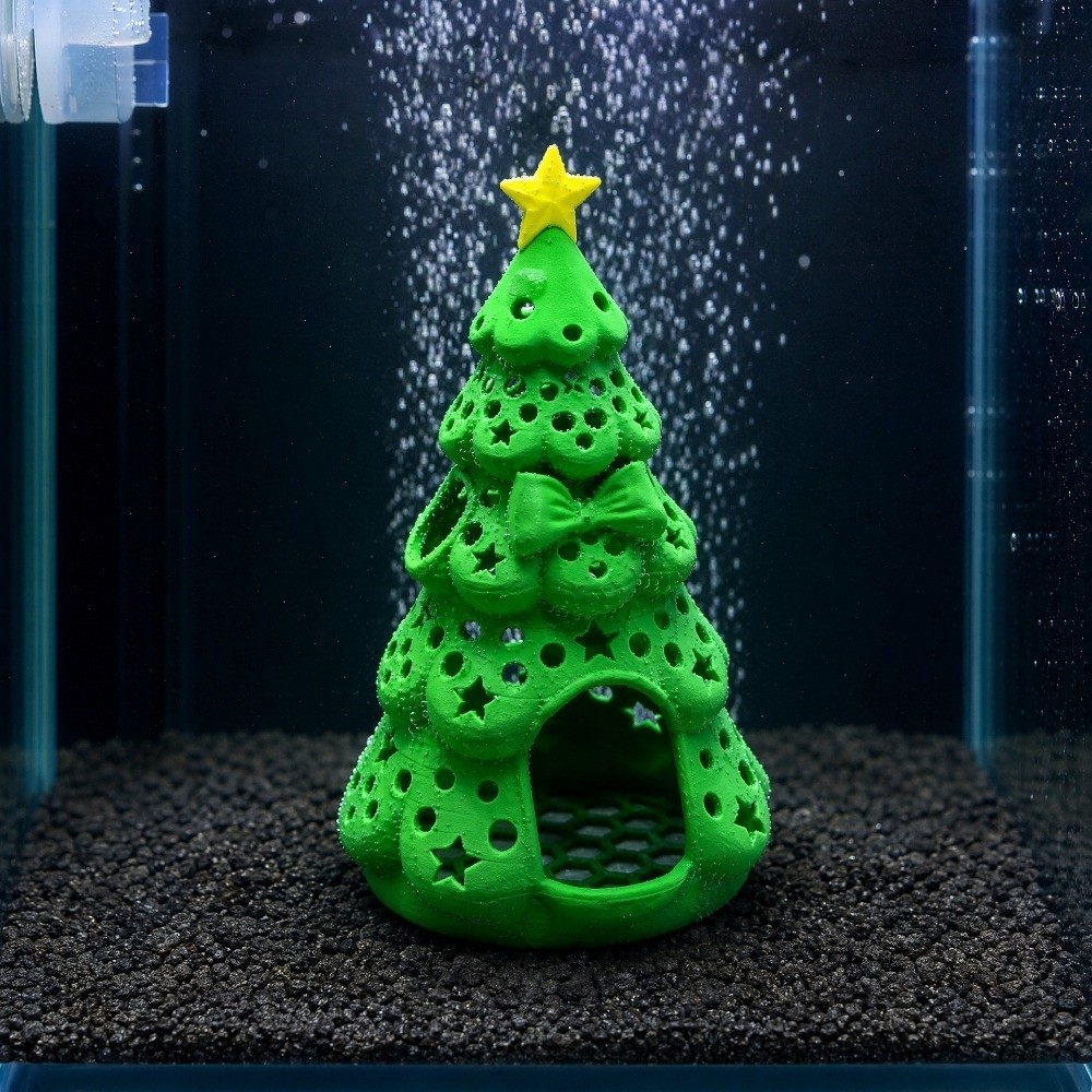 3D Printed Christmas Aquarium  - Aquarium Fish Hiding Spot 评论和价格